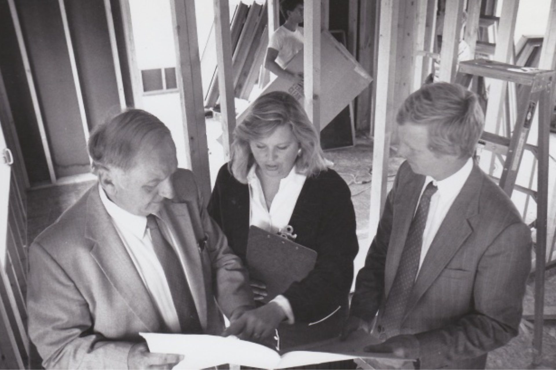 Founders and family leaders of Cardinal: Tom Wiener Sr. with his children Deanna Wiener and Tom Wiener, representing three generations of the company’s history.